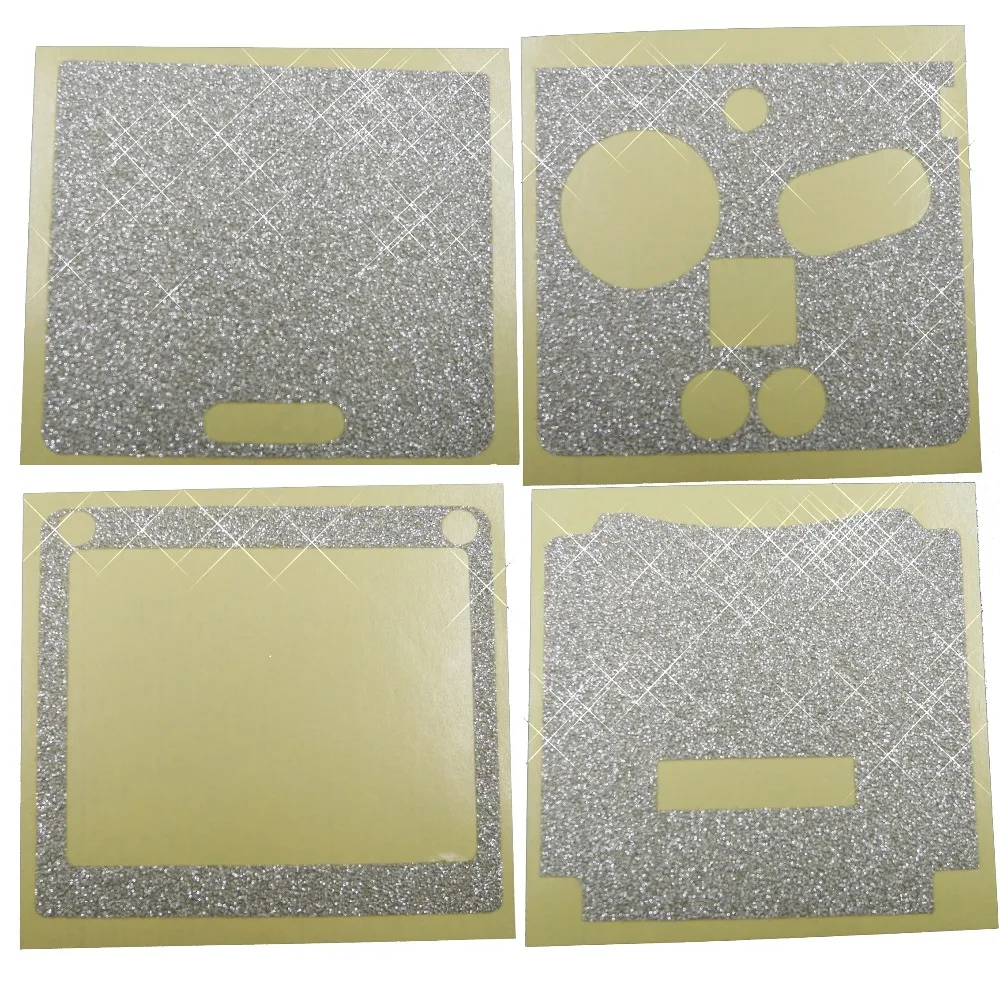 Блестящий серебристый защитный стикер для Nintendo GameBoy Advance GBA SP|Наклейки| |
