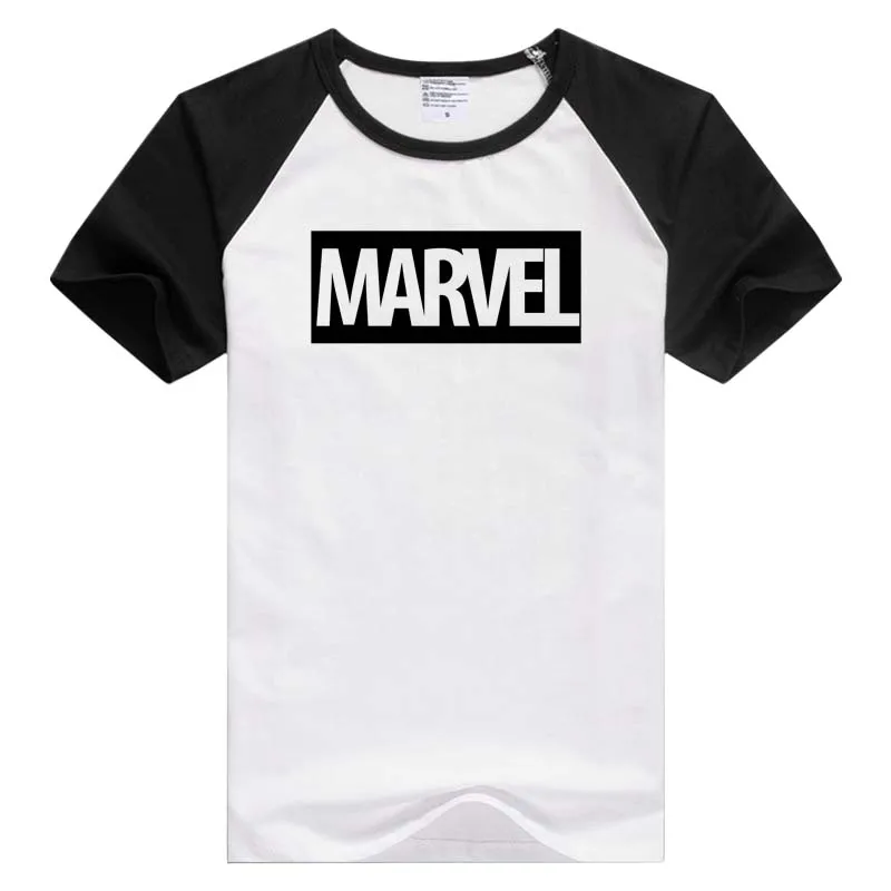 Для Marvel с коротким рукавом человек мужчин футболка Удобная Cool топ принтом модные