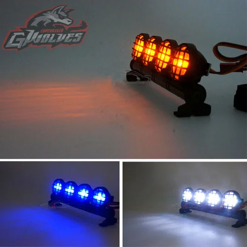 GWOLVES 5mode Strobe brightness flash LED Light 1/10 1/8 1/5 Traxxas Tamiya HSP HPI Monster Short Truck Rally Crawler rc parts|rc parts|crawler rcrc