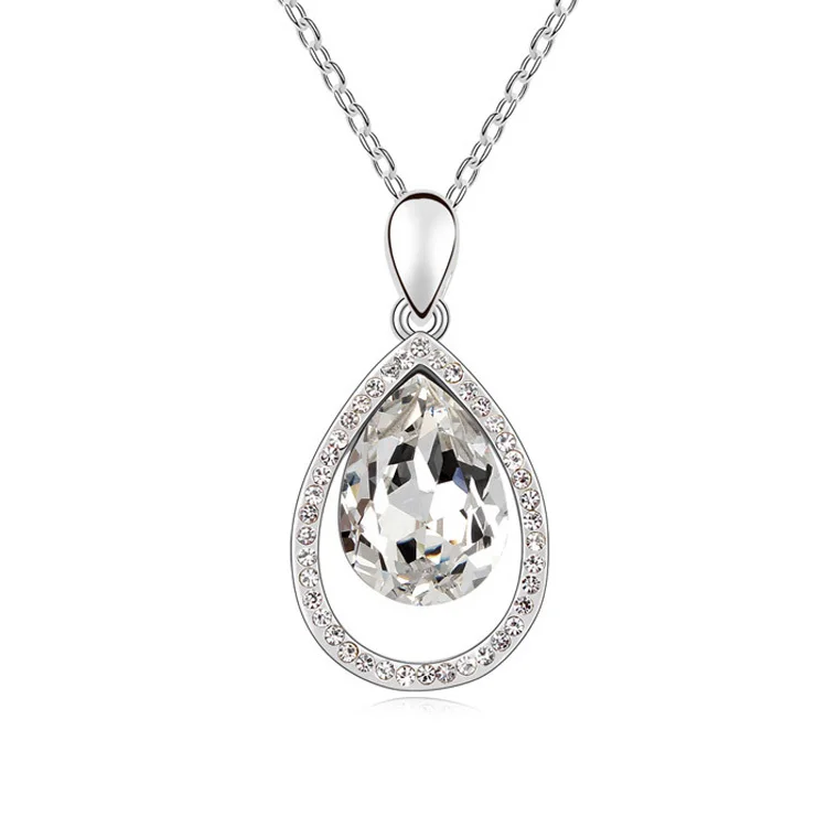 Новое поступление ожерелье в виде капли воды красивое ювелирное для леди золотое