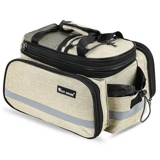 209khaki WEST BIKING 10-25L рюкзак для велосипеда Bolsa Bicicleta Carrier, сумки для багажника для велоспорта, велосипеда, велосипеда, задняя дорожная сумка для багажа - Цвет: 209khaki