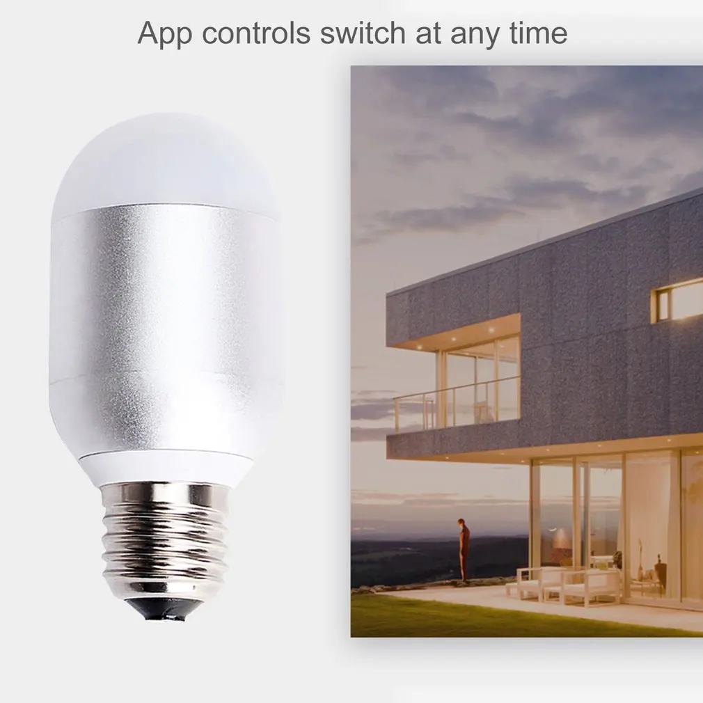 Smart Светодиодный лампочки Wi Fi Remote Управление голос Алюминий Регулируемый Яркость