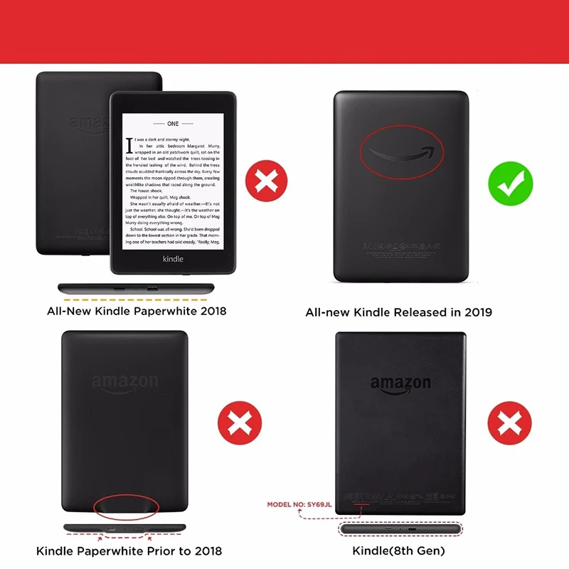 Чехол для Kindle 10 го поколения 2019 магнитный Изящный чехол с автоматическим спящим