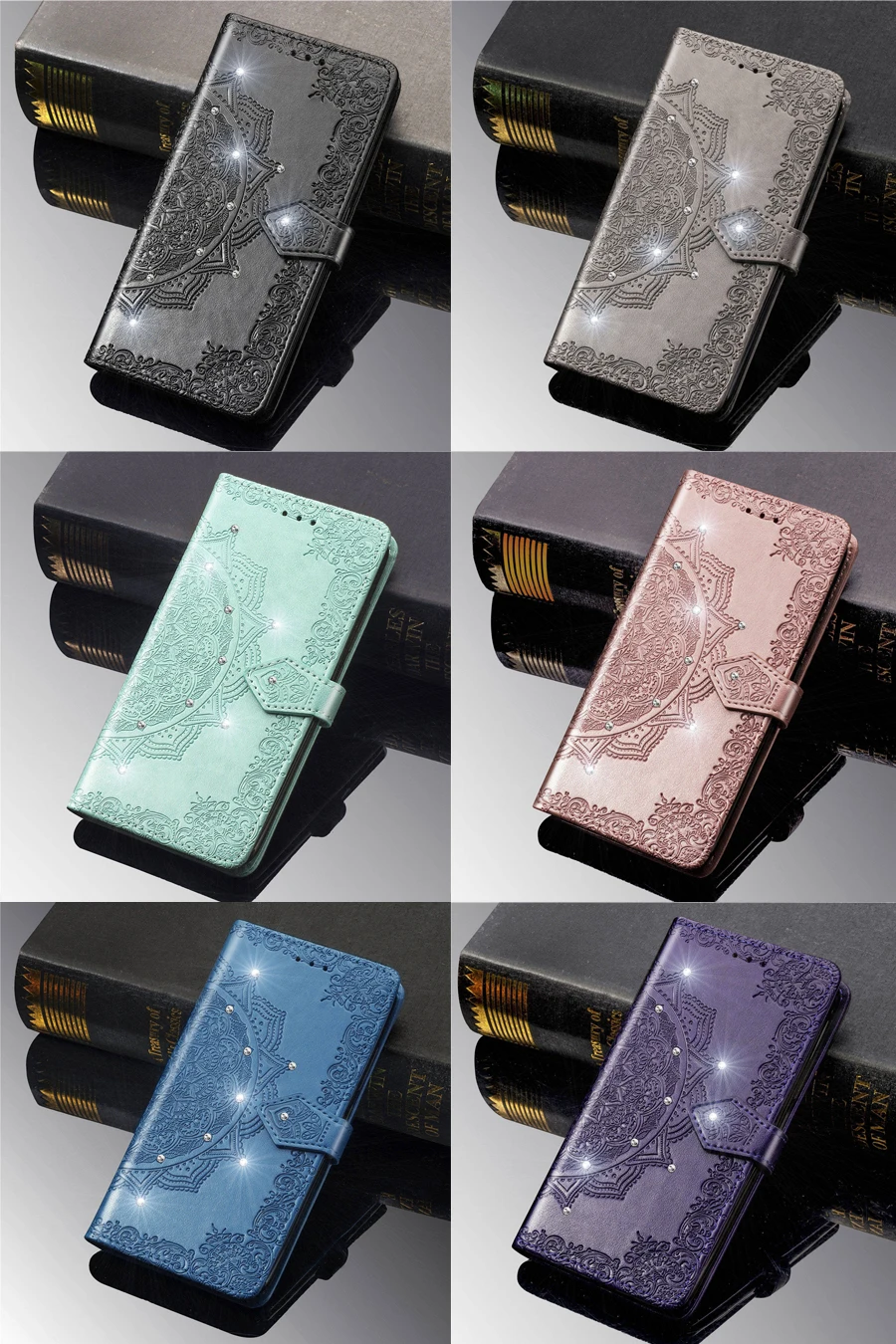 Mi 9 чехол на СПС Fundas xiomi Xiaomi mi 9 SE mi 9 mi 9SE чехол 3D Мандала горный хрусталь Coque Флип кожаный чехол для телефона