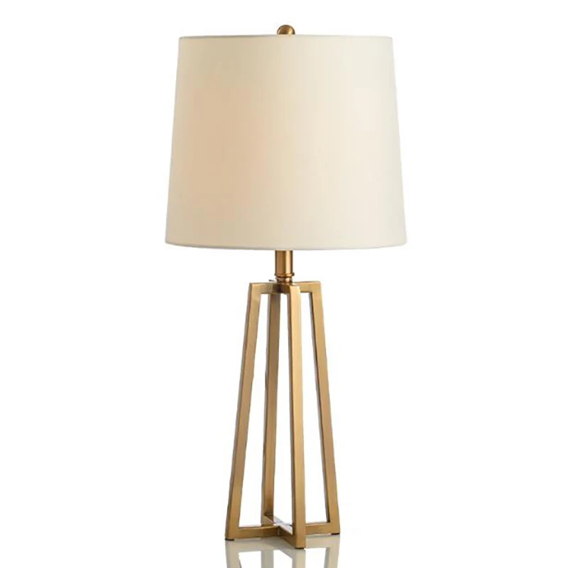 

Modern Table Lamp Metal Fabric Bedside Lamp Bedroom Living Room Table Lights Home Deco Desk Lamp Cover Loft Study Desk Light