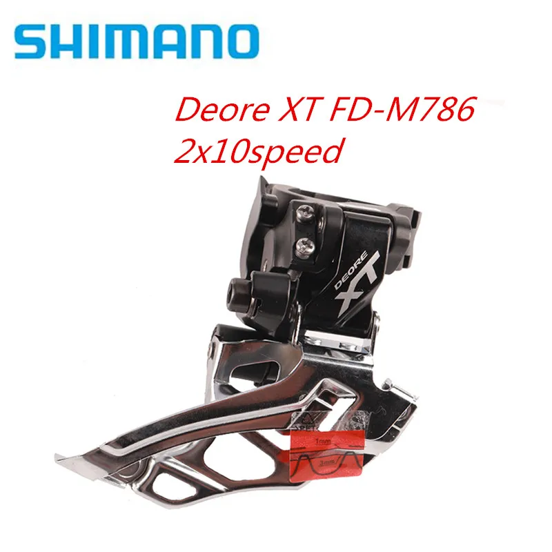 Shimano DEORE Xt M786 Зажим 34,9 мм M786 прямое Крепление 2x10 Скорость передний переключатель