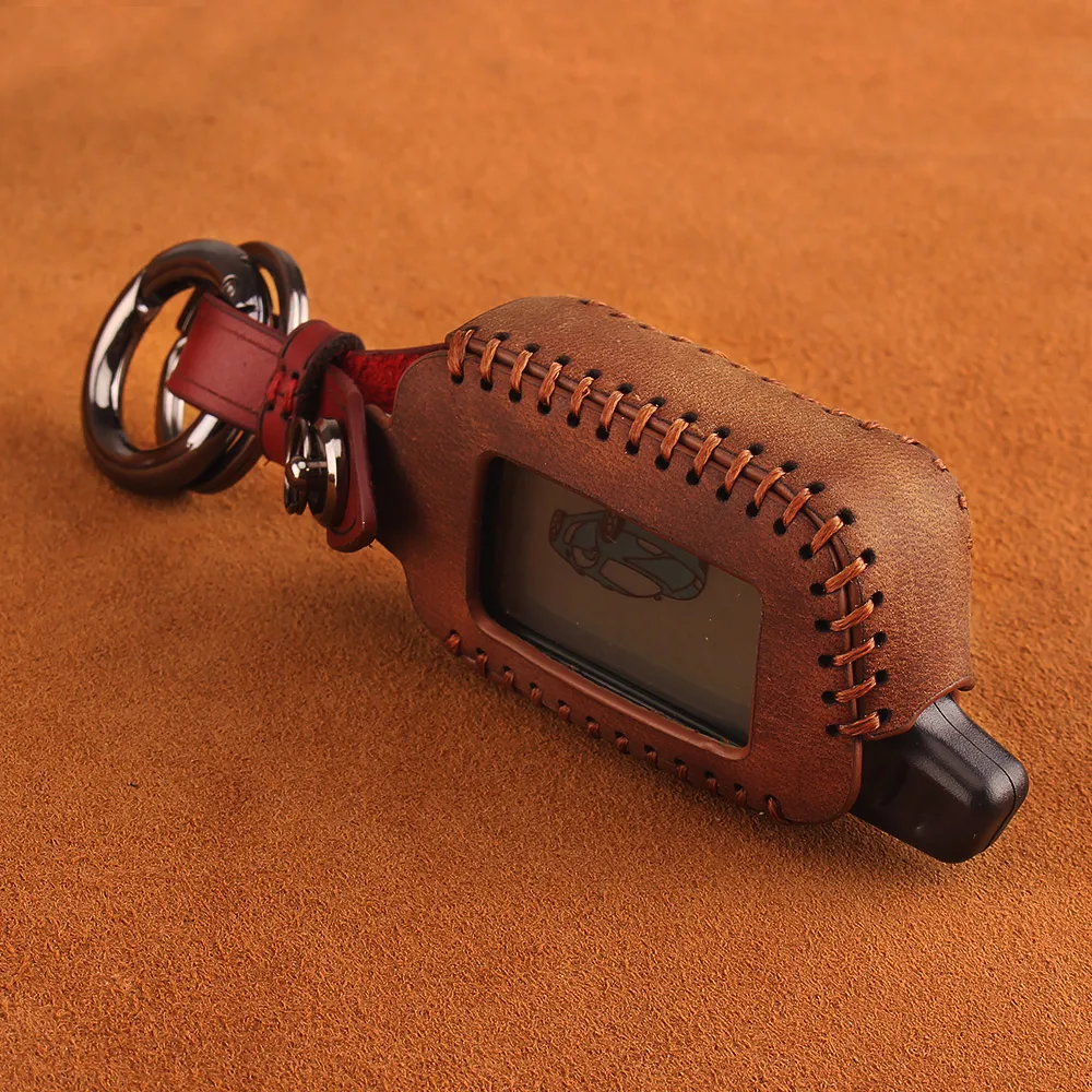 Брелок KEYYOU Tomahawk X5 с ЖК-дисплеем кожаный чехол для ключей двухсторонняя