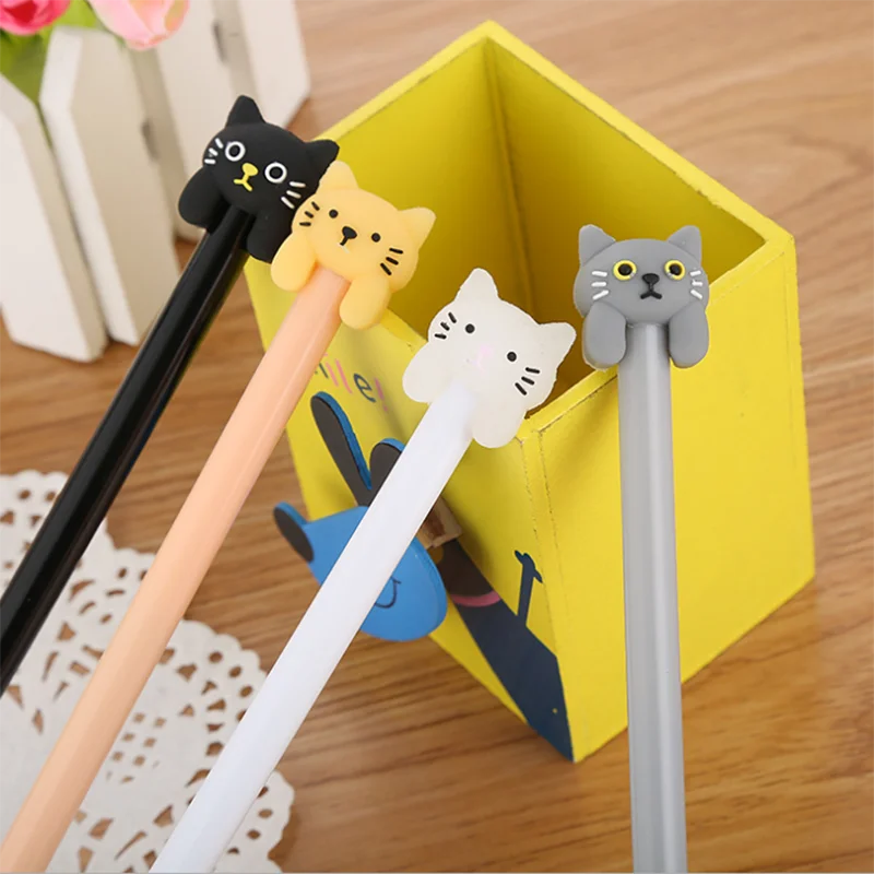 1 шт. корейские Канцтовары Мультяшные гелевые ручки Kawaii студенческий экзамен записи цифровым пером, офисные школьные принадлежности, блокноты канцелярские милые ручка