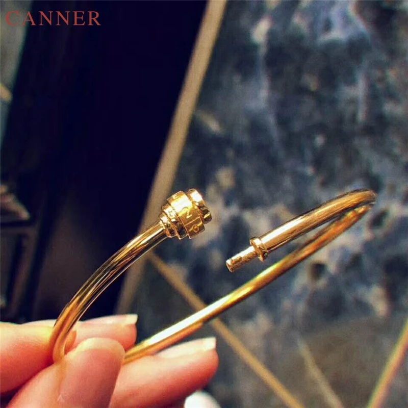 Новые браслеты из нержавеющей стали для женщин серебро розовое золото 520 кодовый