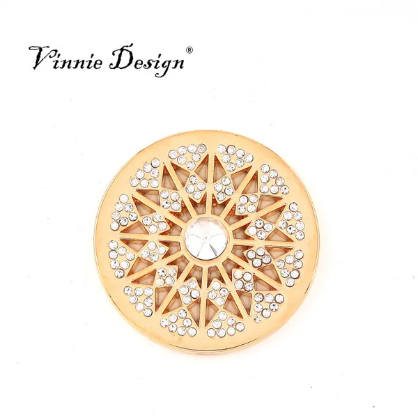 Ювелирные изделия Vinnie Design 33 мм поднимающаяся звезда из Марракеша монета Dsic цвет