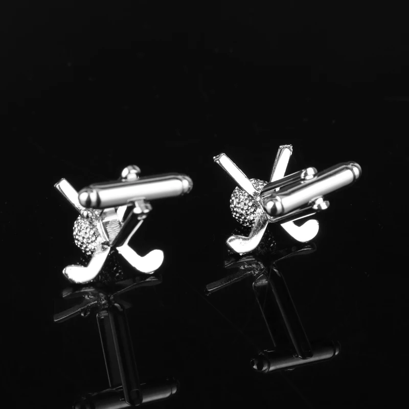 

dongsheng Wholesale Jewelry Men 's French Sports Golf Ball Cufflinks Novelty Golf Ball Club Cuffs Buttons Pin Cufflinks-40