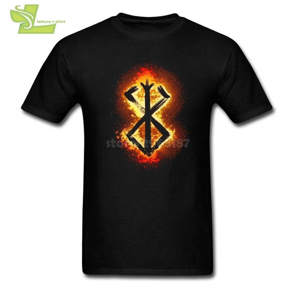 Берсерка жертвы футболки с логотипом подростковые из натурального хлопка