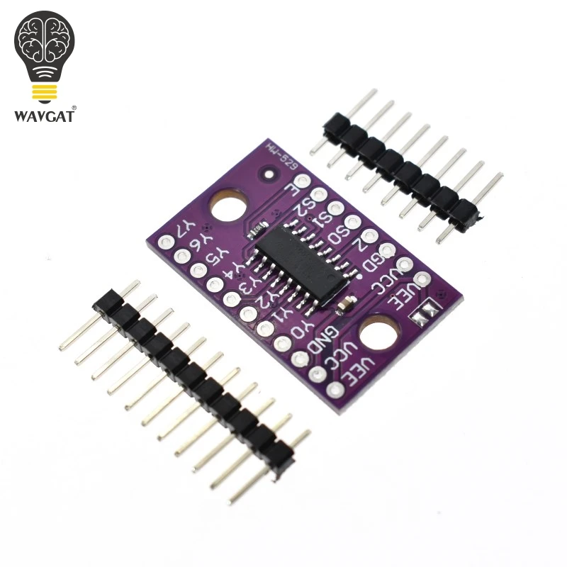 Официальный одноканальный 8 канальный мультиплексор WAVGAT 74HC4051 CD4051 с цифровым