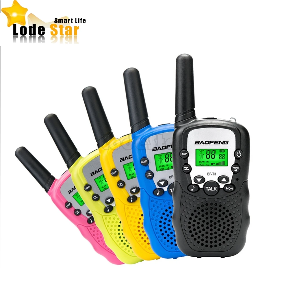 Портативная мини рация Baofeng 2 шт. Вт UHF 462 467 МГц 22 канала T3 VOX FM передатчик детская