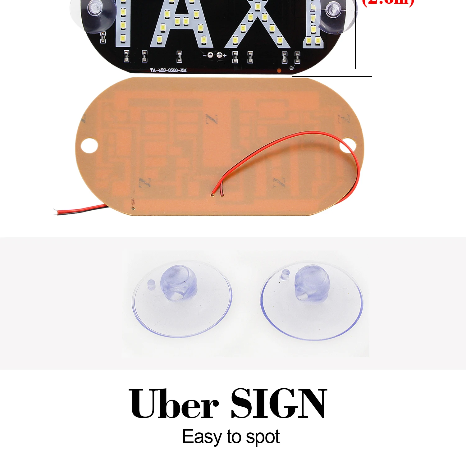 1pc LED Taxi Panel carlight Signal Light Windscreen Cab indicator inside Lamp Windshield Lamp 12V