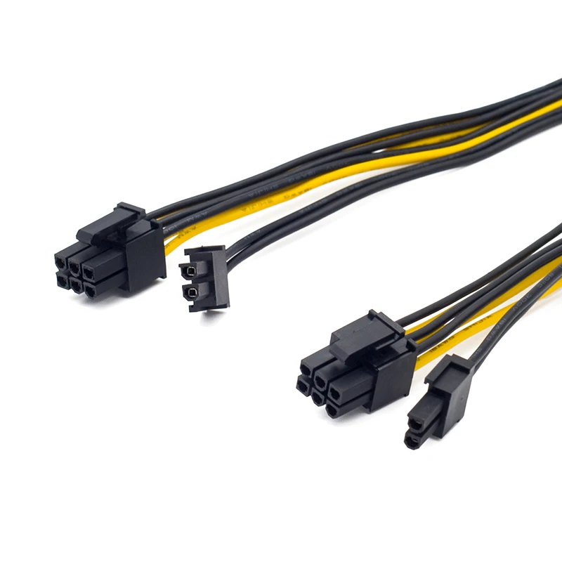 1-10 шт. RGEEK PCIE 8-контактный на двойной 8 (6 2) контактный PCI Express кабель-сплиттер для VGA