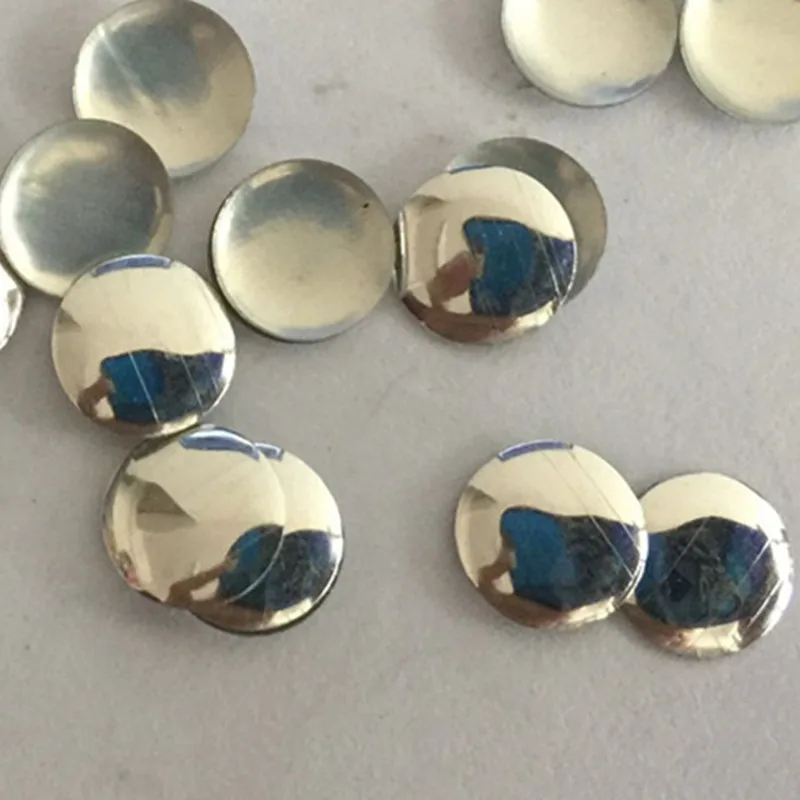 500 шт 5 мм круглые серебряные плоские задние шпильки исправленное железо на