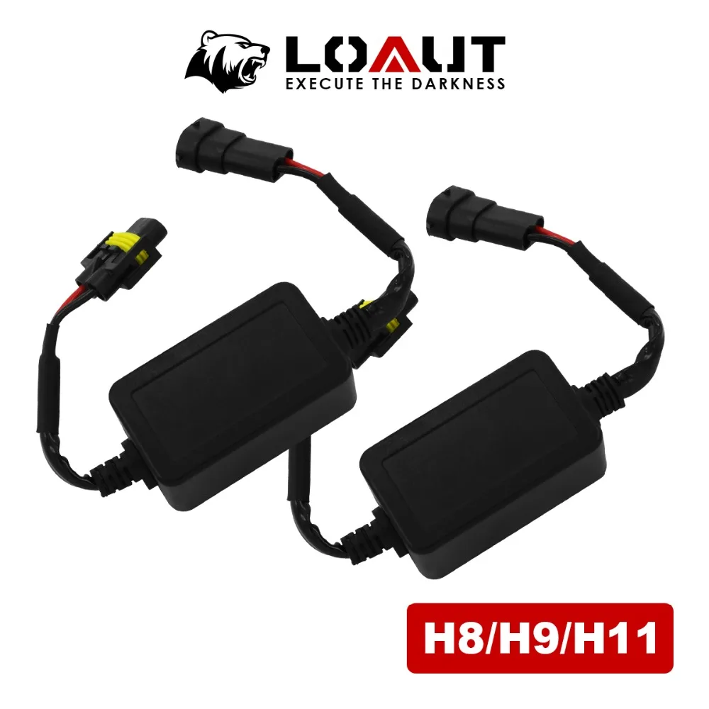 Для Jeep Compass H8 H9 H11 Светодиодный фонарь 16A LOAUT светодиодный CANBUS провод HID лампа декодер 9-36 в без ошибок Canbus стоп мигающий