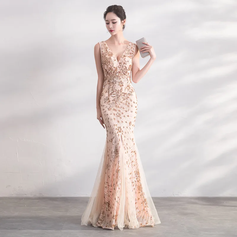 

Popodion evening dress mermaid sexy formal dress gown formal dress women elegant ROM80149
