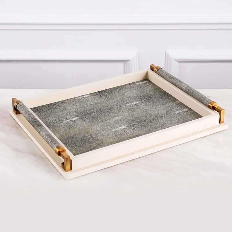 

Modern Decor Tray Metal Wood Rectangle Tea Trays Tea Ceremony Accessories Display Plate Coffee Cup Mug Teaware Holder Dish Craft