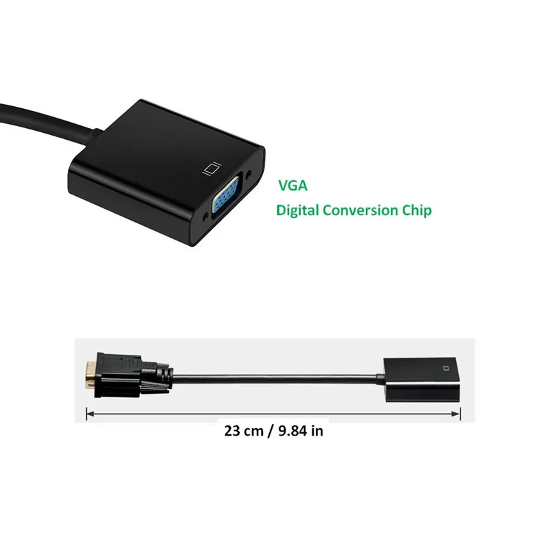 Адаптер DVI VGA для монитора ПК активный 1080P D 24 + 1 в видео кабель конвертер (M/F