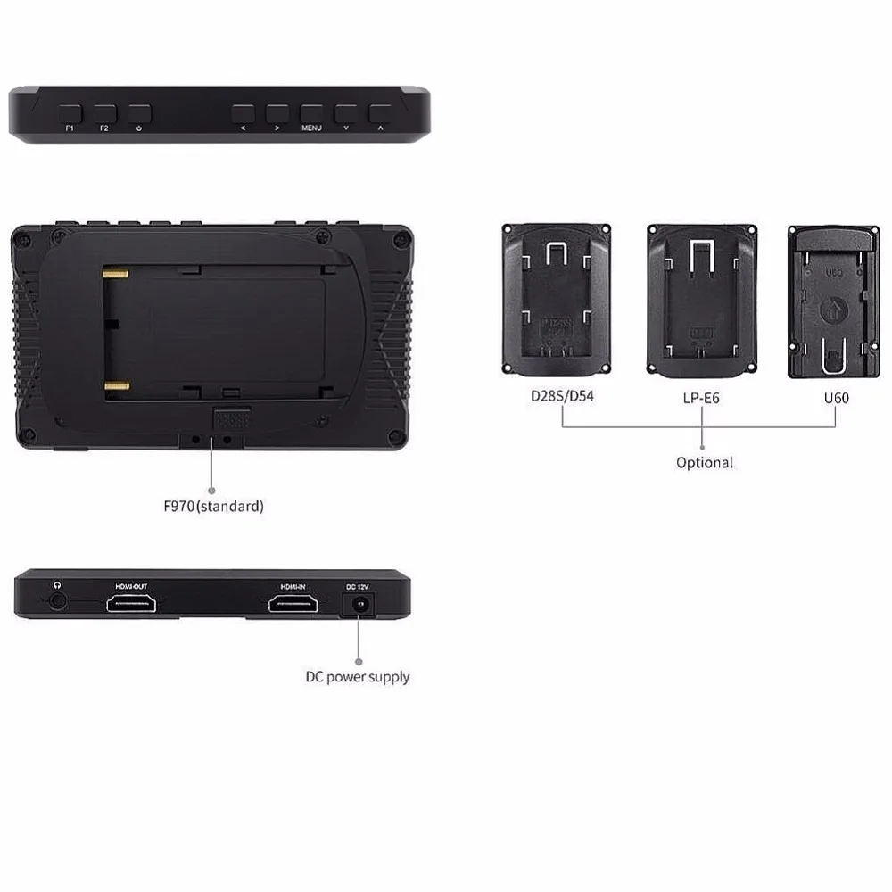 Feelworld F450 4 5 &quotIPS 1280x800 HD 4K камера полевой монитор с HDMI входом/выходом UHD проверка