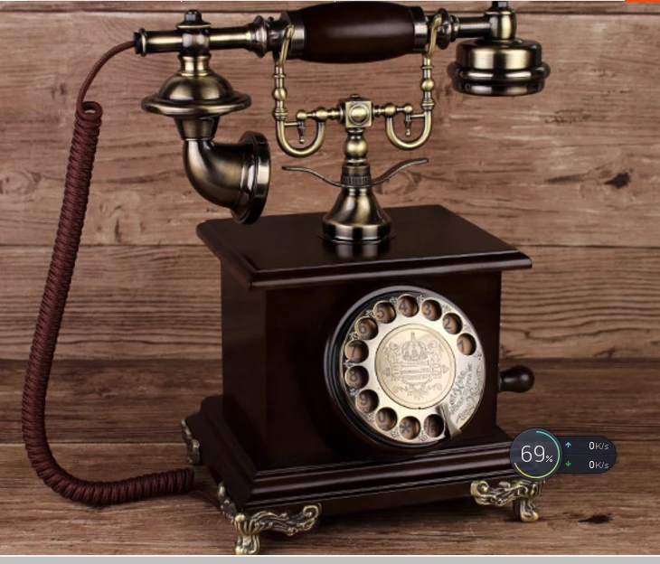 Античный телефон в стиле ретро с подвесками американский винтажный домашний из
