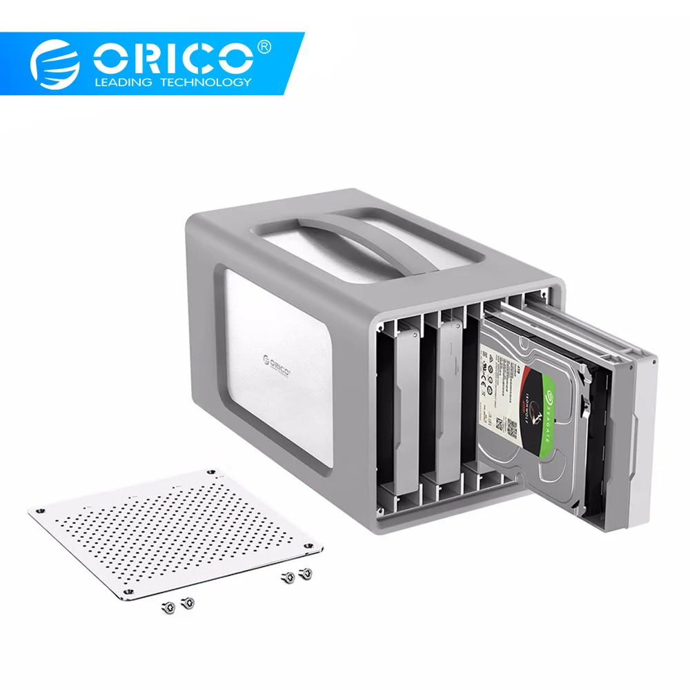 Корпус жесткого диска ORICO 4 Bay из алюминиевого сплава Type C с Raid и силиконовым