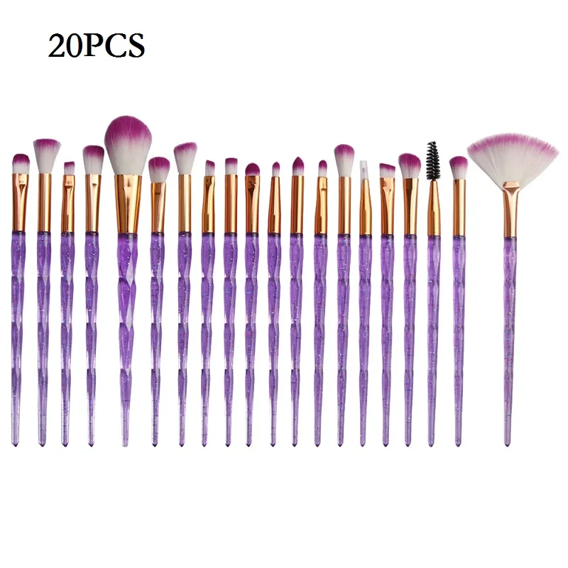 20PCS 12/20/22 шт. кисти для макияжа кисть для растушевки карандаша основа тени для век кисти для макияжа кисть для теней для век Eyeline щетка для бутылки щетки - Handle Color: 20PCS
