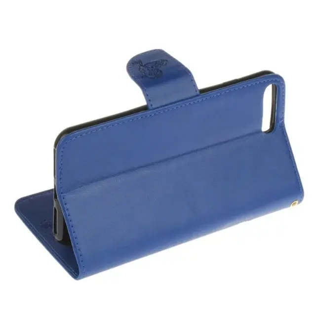 Туманно красоты Новый роскошный кожаный синий лук Флип чехол для iphone 8 iPhone 7 плюс