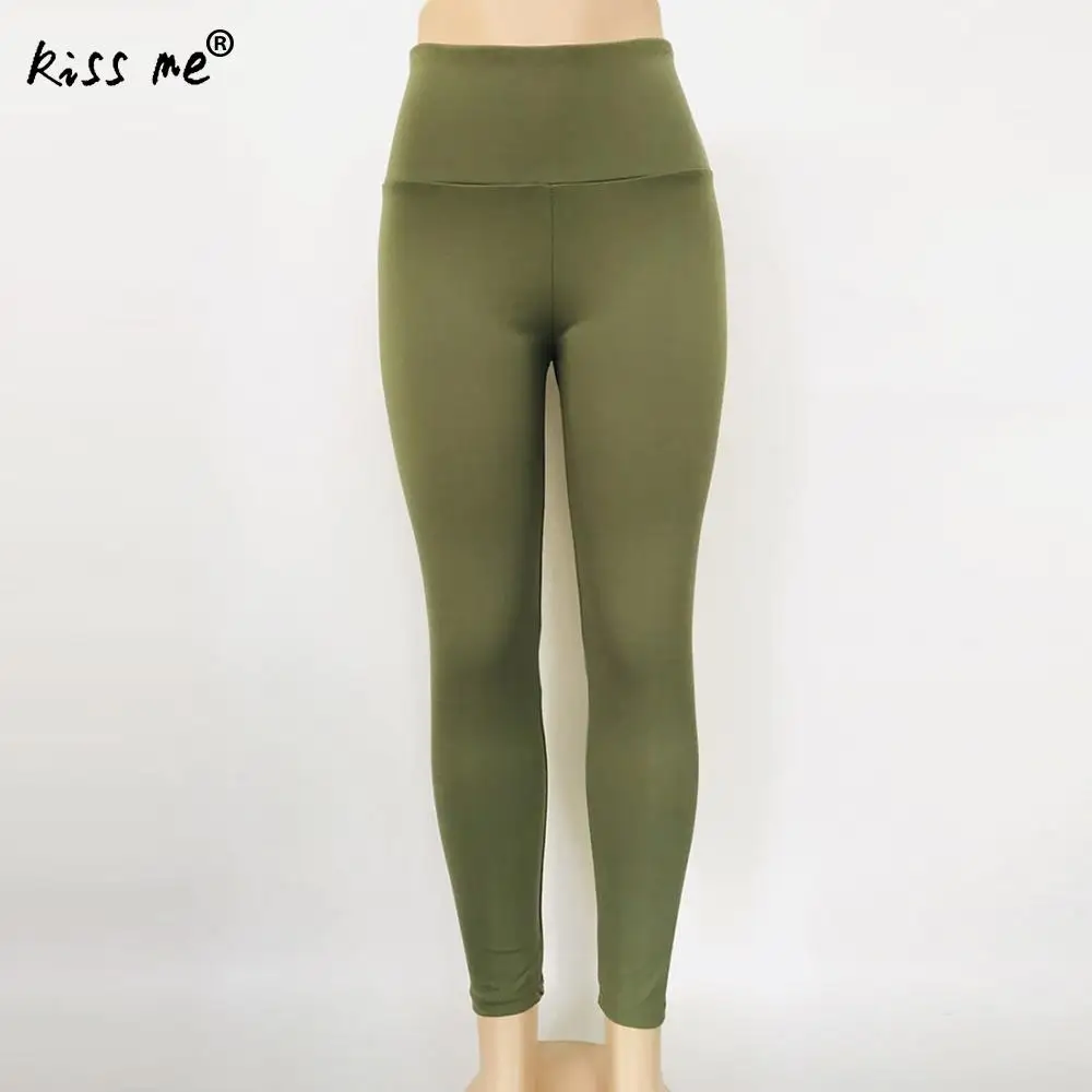 Оптовая продажа однотонные штаны для йоги женские летние спортивные Леггинсы