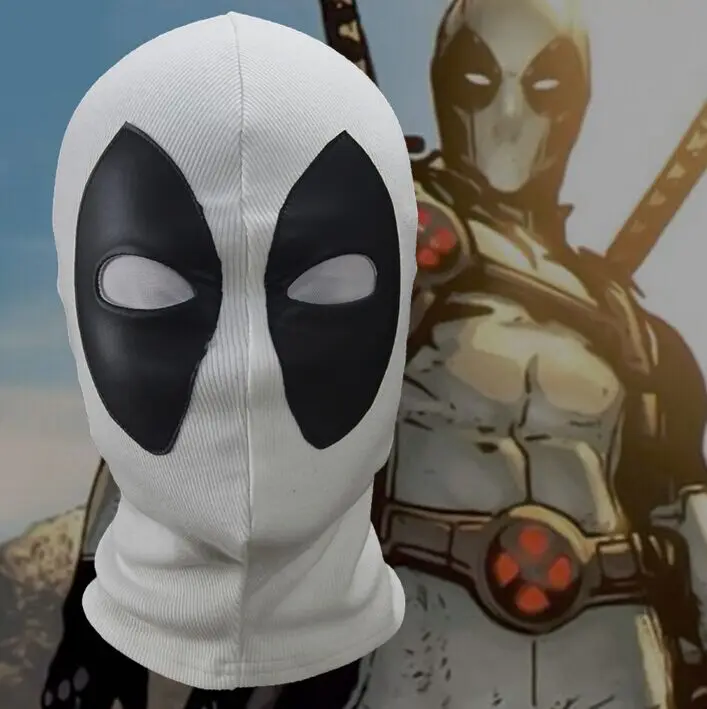 Новые белые фильма Дэдпул Рубашки костюмная Маска Косплей комиксов супер герой