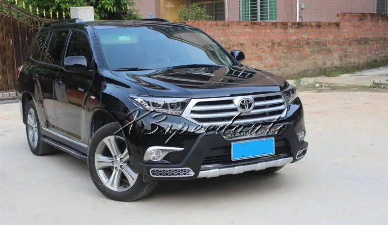 Для Toyota Highlander 2011 2012 2013 бампер передний+ задний протектор высокого качества