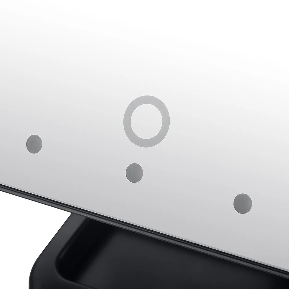 Зеркало для макияжа с 10 кратным увеличением и 20 светодисветодиодный вращающееся