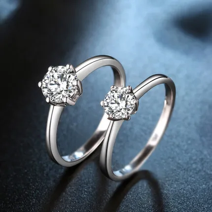 Женское кольцо из серебра 925 пробы с цирконом | Украшения и аксессуары