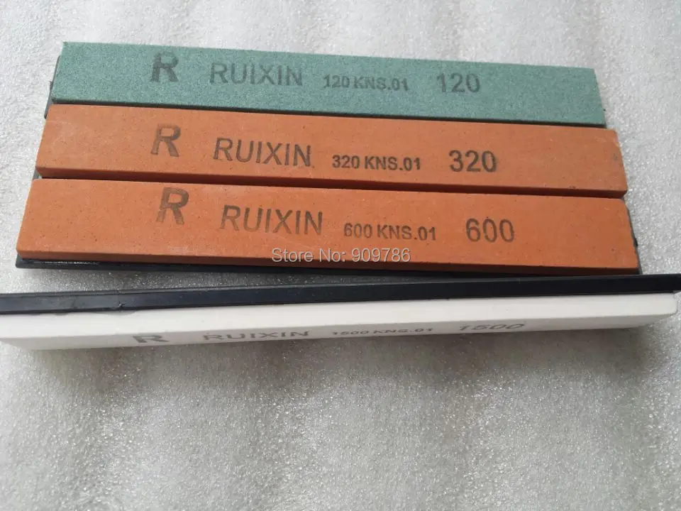 4 шт./компл. происхождения Ruixin нож для ножей, точильный камень 120#320#600#1500# точильный камень для ножей, точильная система