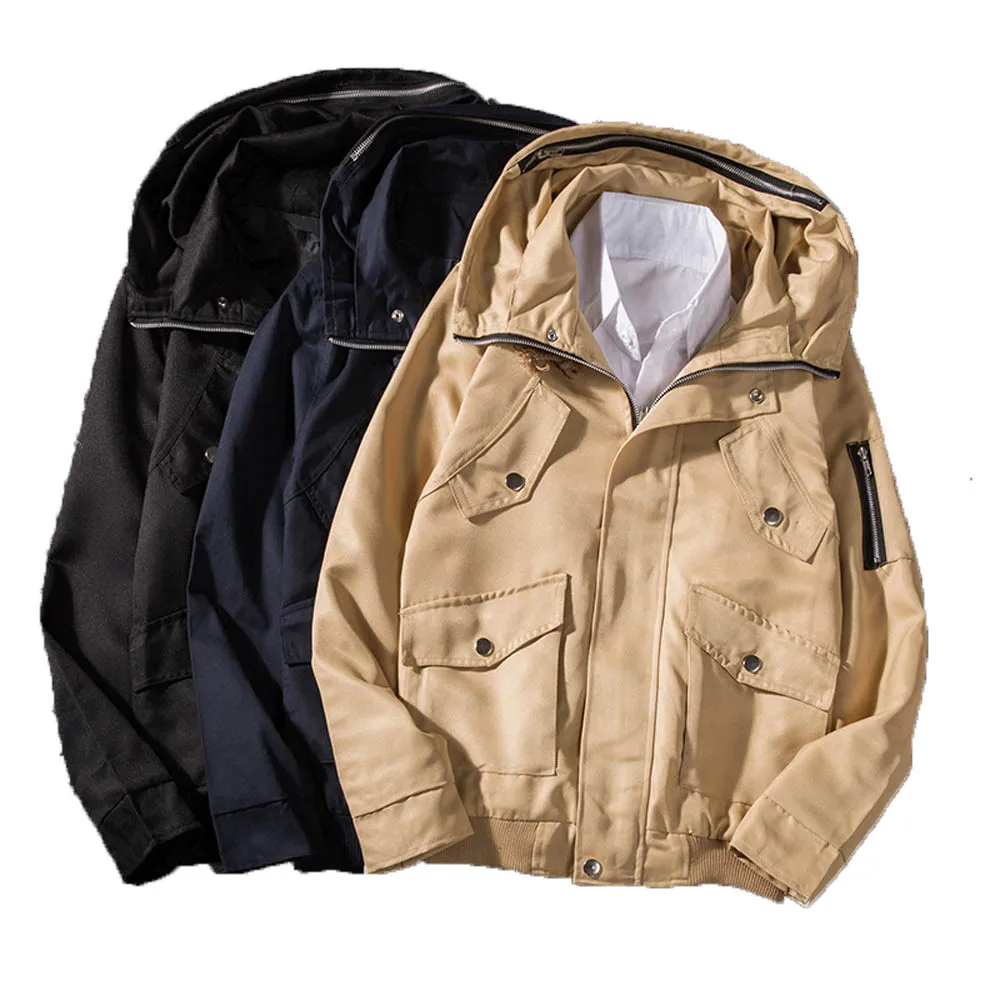 Зимняя куртка 2018 г. мужская куртка-пилот мужчины куртки зимняя парка зима уличная