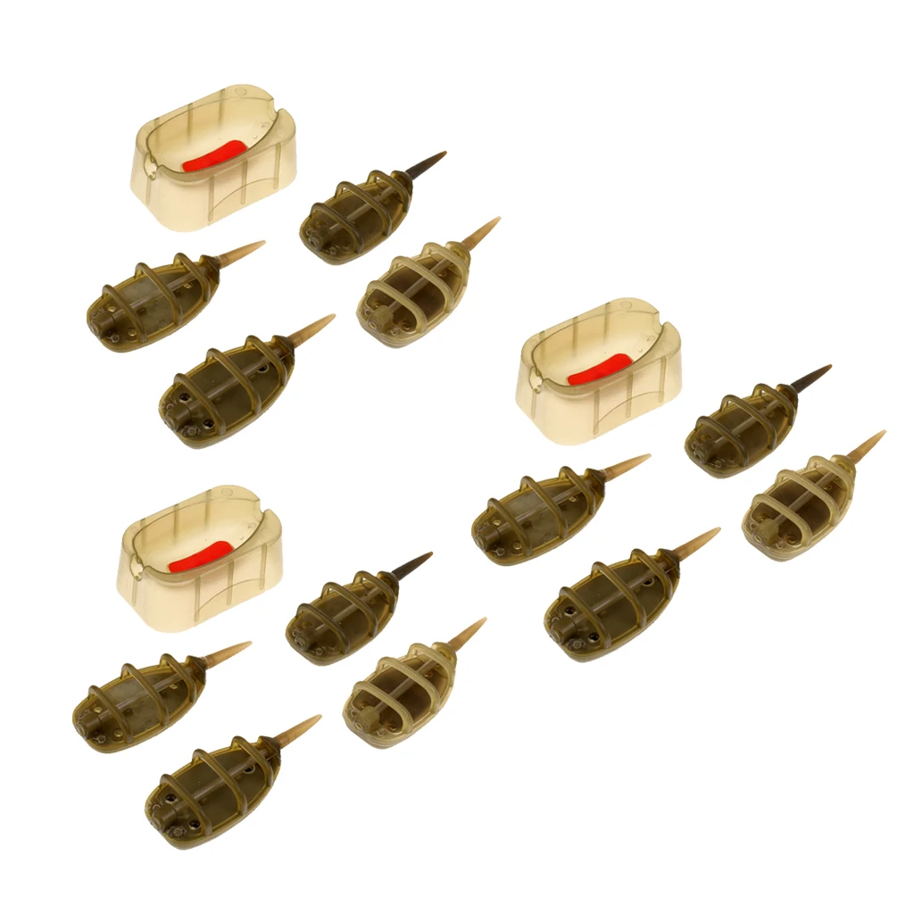 12 штук для рыбалки на карпа Инлайн метод плоский Фидер свинцовый грузик с