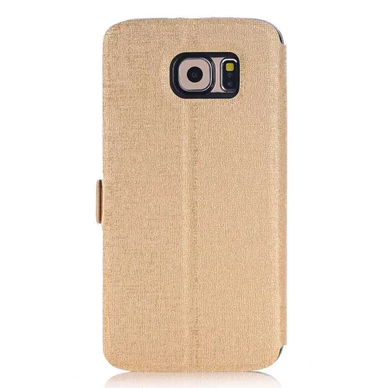 For Galaxy S6 Cases Luxury PU Leather Flip Case Samsung G9200 View Window Full Protective Back Cover |