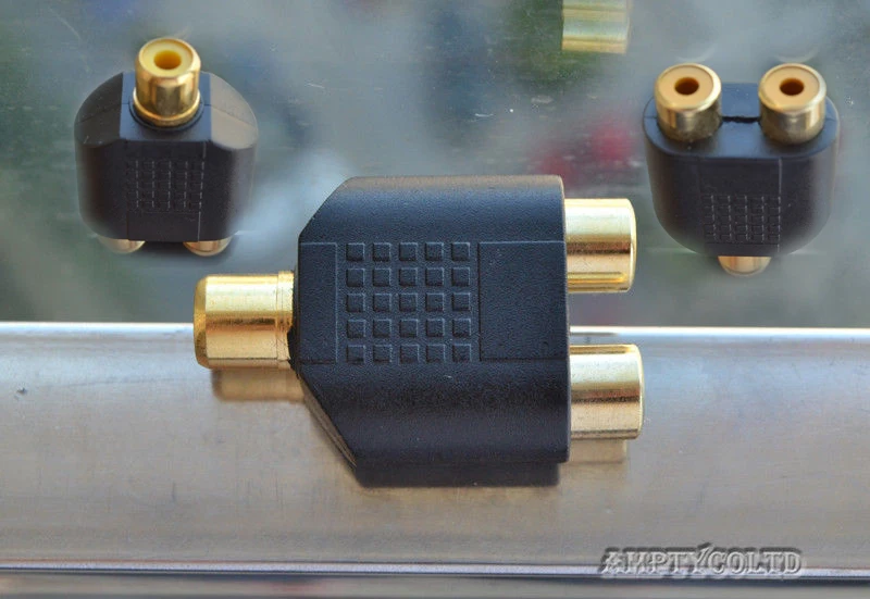 KELUSHI аудио адаптер RCA F/2RCA F разъем Быстрая доставка|fast connector|st connectorconnector f |