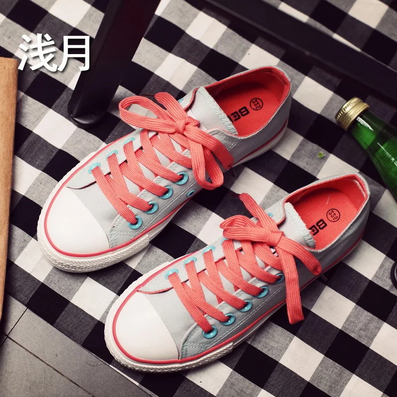 Woman Shoes Summer New Fashion Women Shoes Casual Flats Solid Canvas Classic Solid Candy Color Women Casual Shoes Sneakers