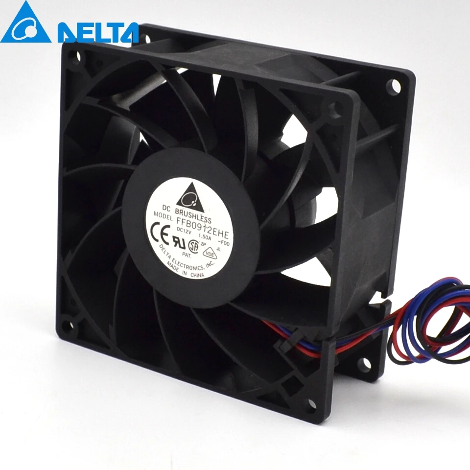 Delta New 9038 9cm FFB0912EHE-ROO 12V 1.5A dual ball bearing fan violence for 90*90*38mm | Компьютеры и офис