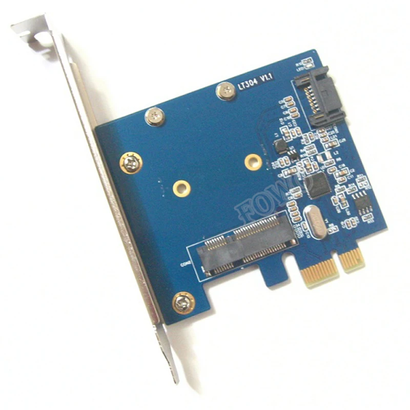 Настольный встроенный SATA 6 Гбит/с mSATA Combo удлинитель адаптер PCIe PCI e express 1x к SATA3.0 Mini