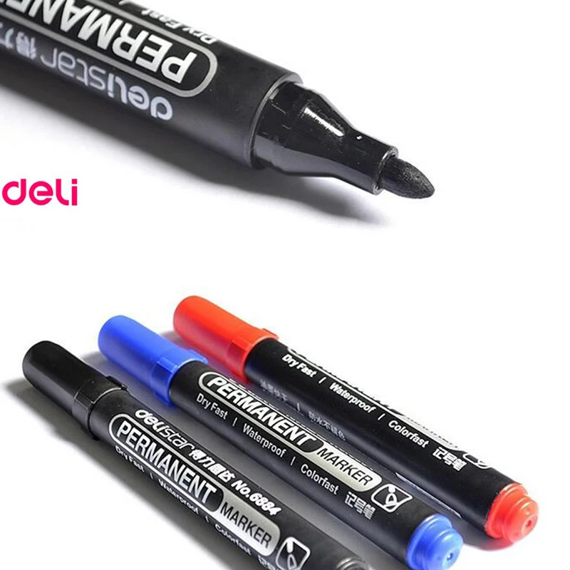 Deli перманентные водонепроницаемые с круглым носком мгновенно сухие граффити