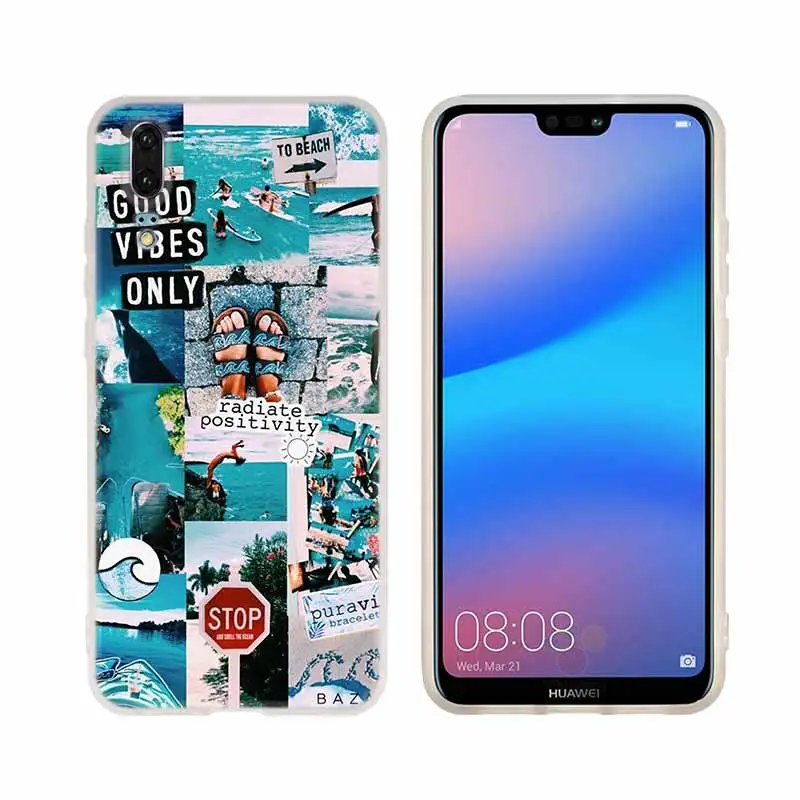 pattern 06 Карта мира Дорожный Чехол для телефона huawei P8 P9 Lite P10 P20 P30 Lite Plus Pro P Smart - Цвет: pattern 06
