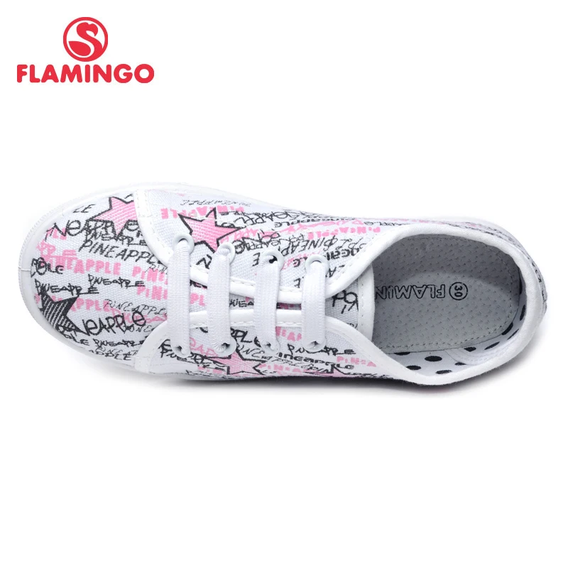 Новинка 2017 года весенне осенние кроссовки с фламинго для девочек модная детская