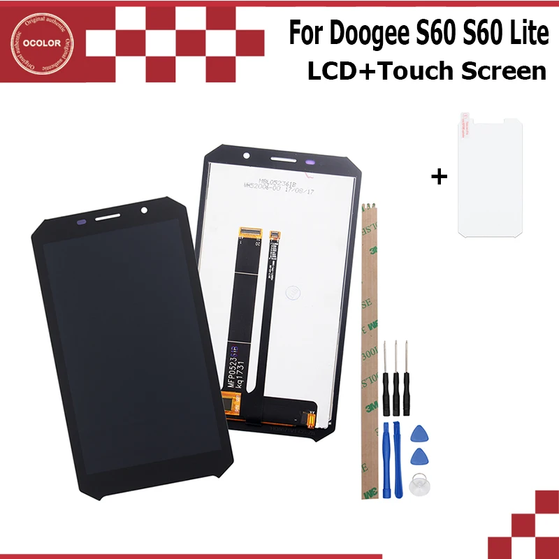 Ocolor Для Doogee S60 S60 Lite ЖК-дисплей+ инструмент для ремонта сенсорного экрана в сборе Часть 5," Аксессуары для мобильных телефонов+ Инструменты+ пленка