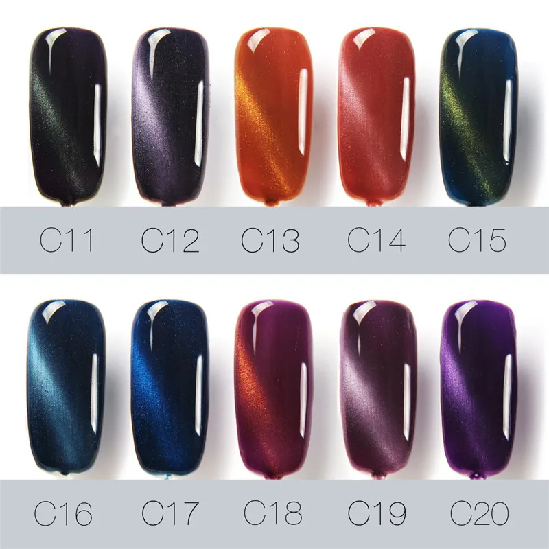 FOCALLURE очки в стиле кошачий глаз магнит УФ светодиодный Гель лак для ногтей