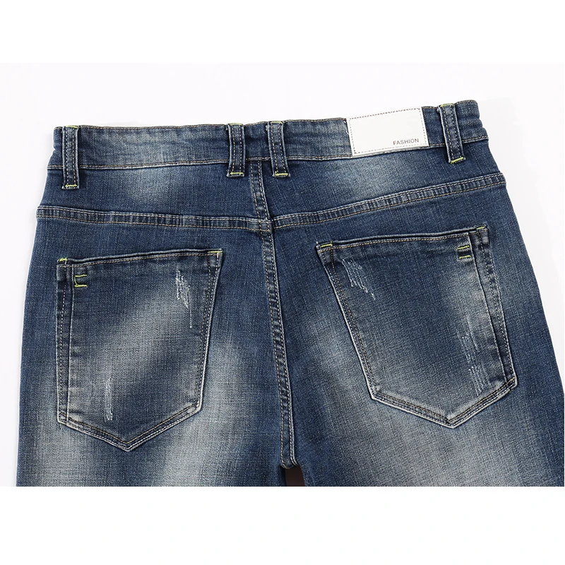 KSTUN мужские джинсы из денима светло-голубой стрейч осень-зима Slim Fit Casaul мужские длинные штаны хорошего качества ковбойский стиль