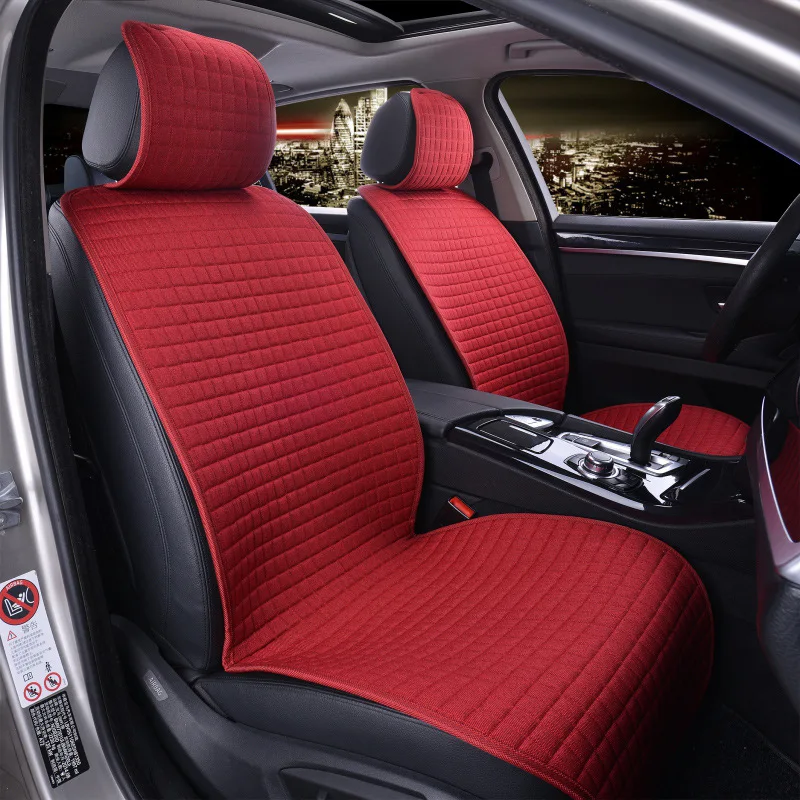 1 шт. накладка на переднее сиденье из волоконной ткани подушка для автомобильного